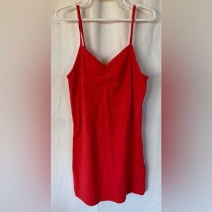 NOBO juniors XS bright red tank breast fit non adjustable straps